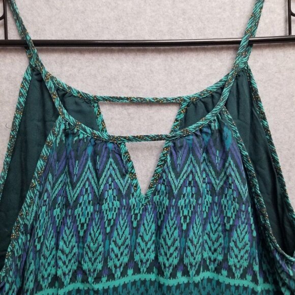 PrAna Dress Size Small Green Blue Laurel Nari Dress Spaghetti Straps Sleeveless - Picture 5 of 8